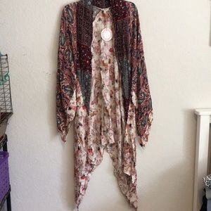 Floral boho duster